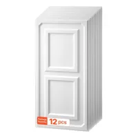 Revestimiento para techo de pvc 60,5x121,5 cm, 12 piezas, blanco, resistente y fácil de cortar
