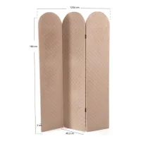 Biombo miller terciopelo - gris