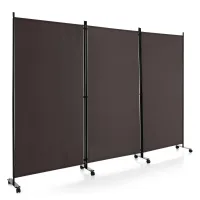 Biombo separador de 3 paneles con ruedas pantallas de privacidad 180cm hogar oficina