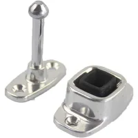 Tope para puertas, tope universal para caravanas, autocaravanas, barcos, yates, casas y jardines (tamaño grande, 1 pieza)