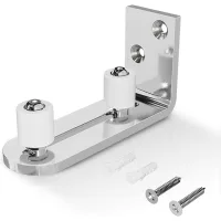 Guía de suelo/puertas correderas – acero inoxidable – ajustable – para puerta de madera duradera