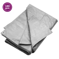 Lona de polietileno de alta densidad (hdpe) de 180 g/m², 2x3 m, color gris.