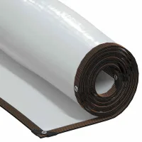 Lona transparente con ojales, 1x6 m, polietileno
