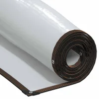 Lona transparente con ojales, 2x6 m, polietileno