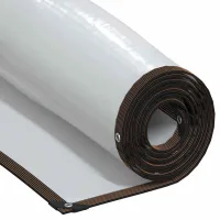 Lona de polietileno transparente con ojales, 3 x 4 m