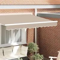 Cordón de toldo beige de lona de 230 x 20 cm