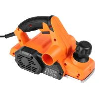 Cepilladora eléctrica con cable ancho de corte de 82 mm, 650 w, 16800 rpm, cepilladora de madera, profundidad de corte ajustable, carpintería
