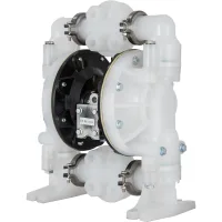 Bomba de doble membrana neumática entrada/salida succebuy 1,30 gpm,polipropileno,max. 120 psi,para uso químico e industrial