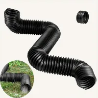 Extensor de bajante, conector telescópico plegable de pe de 130 cm para drenaje de lluvia, extensor flexible de drenaje de lluvia.