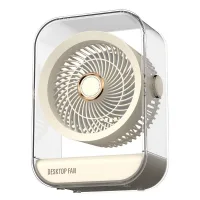 Ventilador portátil recargable, mini ventilador de camping exterior, 5 velocidades de ventilación ajustables, ventilador de escritorio usb.