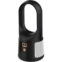 Mesa de ventilación silencieux sans pales, ventilación aire 6 vites, carga usb, negro
