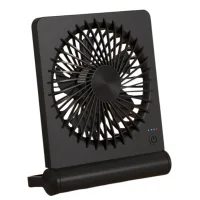 Ventilador de mesa, pequeño ventilador usb, potente y silencioso, 3 velocidades ajustables, negro
