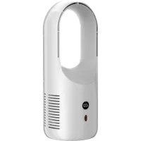 Ventiladores - ventilador de mesa silencioso sin aspas - ventilador portátil multifunción silencioso - blanco