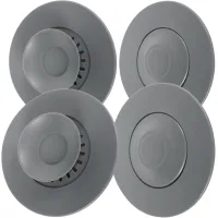 4 piezas tapón universal de silicona para bañera, tapón de lavabo anti-olores y anti-obstrucción