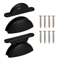 2 pcs retenedor de puerta para caravanas en nylon, accesorios para camping-car rv cargo remolque armarios (negro)
