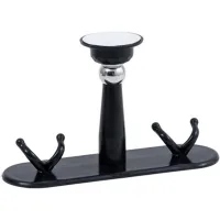 Tope de puerta autoadhesivo de acero inoxidable de alta resistencia para el hogar y la oficina, 11 cm, para evitar daños y ruidos