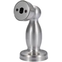 Tope de puerta magnético sin perforaciones (plateado), disponible, oculto, anticolisión, para muebles