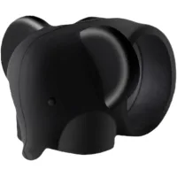Tope para manija de puerta - protección de pared - de silicona - absorbente de impactos - elefante - ideal para el hogar, dormitorio