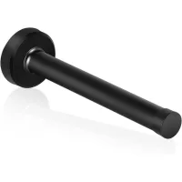 Tope de puerta de 150 mm de largo, moderno tope de puerta de pared, robusto y duradero, fabricado en acero inoxidable con almohadilla de goma.