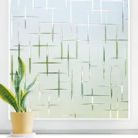 Lámina opaca para ventanas, diseño de estrellas, 60 x 100 cm, 1 lámina, apta para ventanas de casas, oficinas y salas de estar.