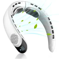 Mini ventilador portátil de cuello: alimentado por usb, silencioso, batería de larga duración.