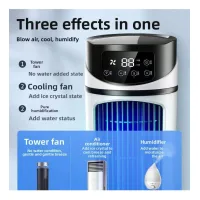 Ventilador de escritorio para oficina y hogar, humidificador, ventilador eléctrico usb multifuncional, temporizador, aire acondicionado con función de