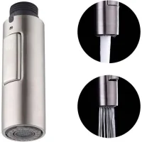 Cabezal de grifo de cocina de repuesto, cabezal de grifo extraíble universal g1/2 de acero inoxidable sus304 cepillado, pfs200-bs