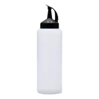 Botella de cocina, dimensiones: 17,5 x 4,5 x 4,5 cm, gris, negro
