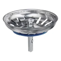 Tapón para fregadero de cocina de 80 mm, pasador ajustable, cesta coladora.
