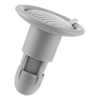 Tapón de desagüe de silicona para suelo, antirretorno, filtro antiobstrucción, resistente a la deformación, para cocina y baño, 7,5 x 9 cm, gris.