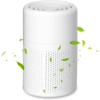Purificador de aire hepa para dormitorio: pequeño purificador de aire con filtro h13 para humo, polvo y caspa de mascotas, alimentado por usb.