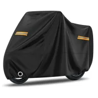 Funda impermeable para motocicleta de exterior - lona protectora a prueba de rayos uv y polvo con orificio para candado, correas resistentes al vient