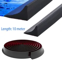 Cinta selladora ajustable para ducha deflector de agua de umbral: adhesiva impermeable bañera, baño y cocina(longitud: 10 metro)