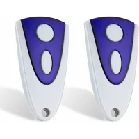 Mando a distancia para puerta de garaje (paquete de 2) compatible con novoferm 502, 504, 522, 524, 433,92 mhz