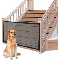 180 cm barrera de seguridad para mascotas, barrera de seguridad para bebés, barrera aislante, barrera plegable para escaleras para perros