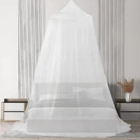 Mosquitera redonda para exteriores de 250 x 900 x 60 cm para dormitorio, viajes, pesca y antimosquitos.