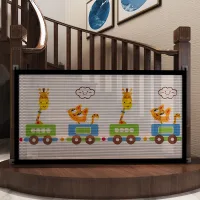 Barrera de seguridad para niños (89 cm x 85 cm), barrera de seguridad para escaleras, amovible, adecuada para escaleras, puertas y pasillos