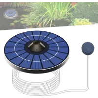 Bomba de oxígeno solar bomba de aire solar para acuario oxigenador aireador solar para estanques con piedra de burbujas de aire y tubo oxígeno bomba