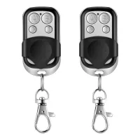 Mando universal puerta garaje, 2 piezas mando garaje universal, mando puerta garaje universal, compatible código rotatorio de 433,92 mhz y 4 botones