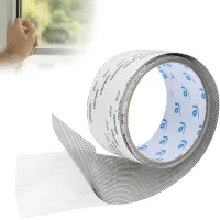 Cinta adhesiva negra para reparar mosquiteros (50 mm x 2 m), herramienta de reparación de mosquiteros de alta calidad, insecticida.