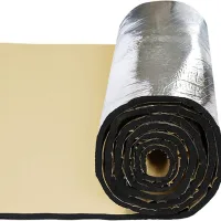 Aislante térmico para coches, bajo-capa de espuma autoadhesiva, alfombra de aislamiento acústico 40x24/200x50cm
