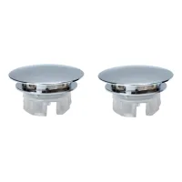 2 pcs tapa redonda de desbordamiento, tapa de desagüe para fregadero anillos de desbordamiento de fregadero