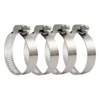 10 piezas, collar de sujeción de tubo ajustable 27-51 mm, acero inoxidable 304