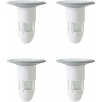 Lote de 4 desodorantes anti-olor para limpieza de suelos de ducha, hotel, cocina, baño (blanco)
