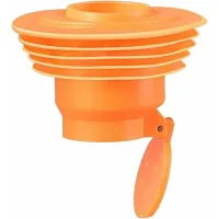 Sifón anti-retorno de silicona anti-olor para lavadoras y baños (naranja)