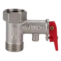 Válvula de sobrepresión de seguridad de latón macho x hembra bsp para calentadores de agua eléctricos 1/2 0.8mpa