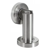 Tope de puerta magnético aspecto acero inoxidable - tope de puerta magnético - diámetro 5 cm, altura 8,3 cm