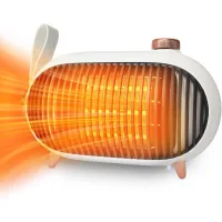 Calefactor portátil silencioso de 500w, radiador eléctrico ptc, radiador eléctrico cerámico, 3 modos de calefacción