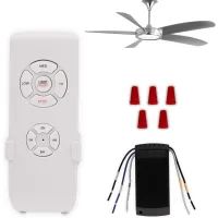 Control remoto universal para ventilador de techo - 3 velocidades, control de la luz, temporizadores - 220 v