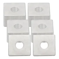 40pcs arandelas planas cuadradas de acero inoxidable 304 para tornillos, ideales para fábricas, baños, talleres y construcción